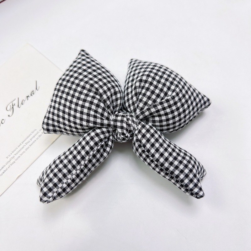 小香风充棉布艺格子蝴蝶结diy手工发饰服装鞋帽装饰辅料饰品配件|undefined