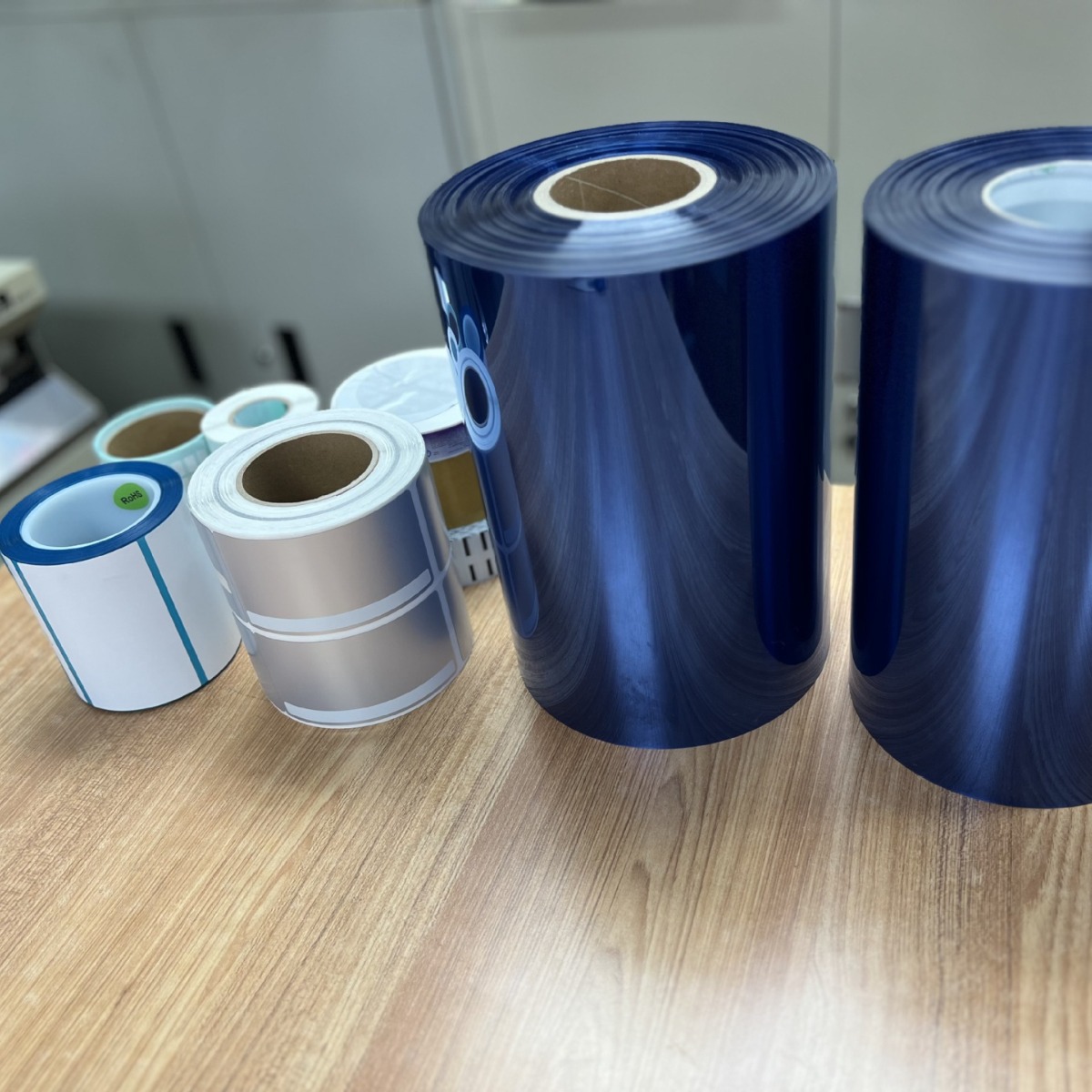 非标Fasson matt silver pet哑银标贴100*50mm-REACH无尘不干胶厂