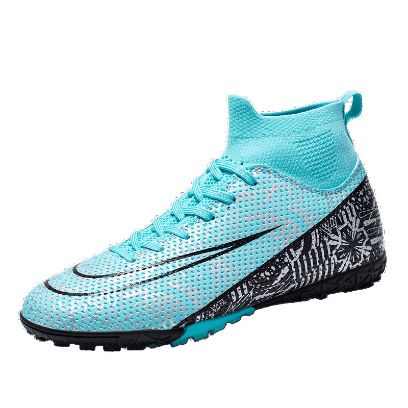 Zapatos de fútbol explosivos de alto nivel asesino entrenamiento profesional zapatos de clavos largos para niños zapatos de fútbol de clavos de tamaño roto