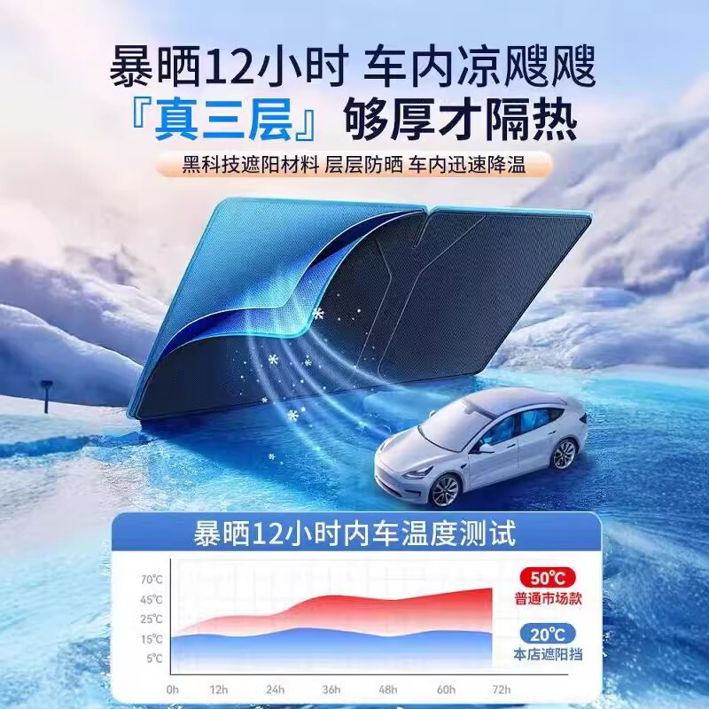 Car Sunshade Windshield Umbrella Front Shield Heat Insulation Sun Protection Window Folding Sunshade