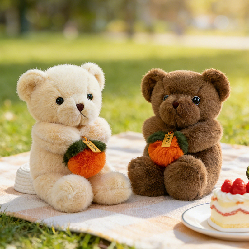 귀여운 호박곰 인형, 호박 커플 테디베어, 집 장식품, 게임센터 교환 선물
