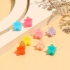 New candy -colored children's hair clamp jelly colorful stars hair clip cute girl broken hair small claw hair decoration