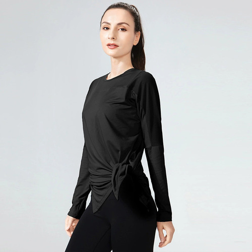 Running top short-sleeve sports T-shirt mesh loose yoga wear quick-drying women's spring summer fitness clothing breathable quick-drying