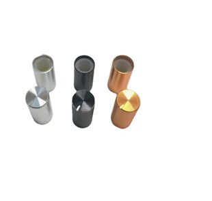 Potentiometer Knob Cap Audio Amplifier Aluminum Alloy Knob Cap Diameter 10mm Height 15 Mm Gold Silver Black