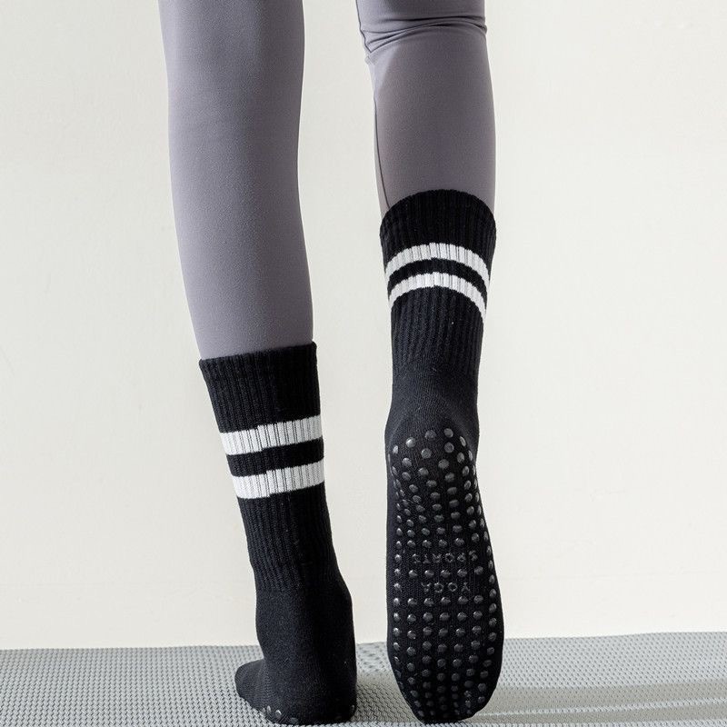 Pantalones de medias para niños y niñas, puntos antideslizantes, pantalones de medias para interiores, calcetines deportivas paralelas casuales coreanas al aire libre.