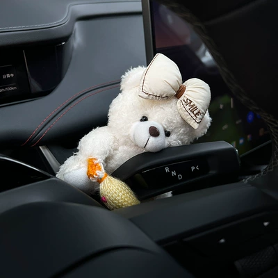Car ornaments Steering Wheel Light Rain Wiper - huibao-decoration-candy-white-bear