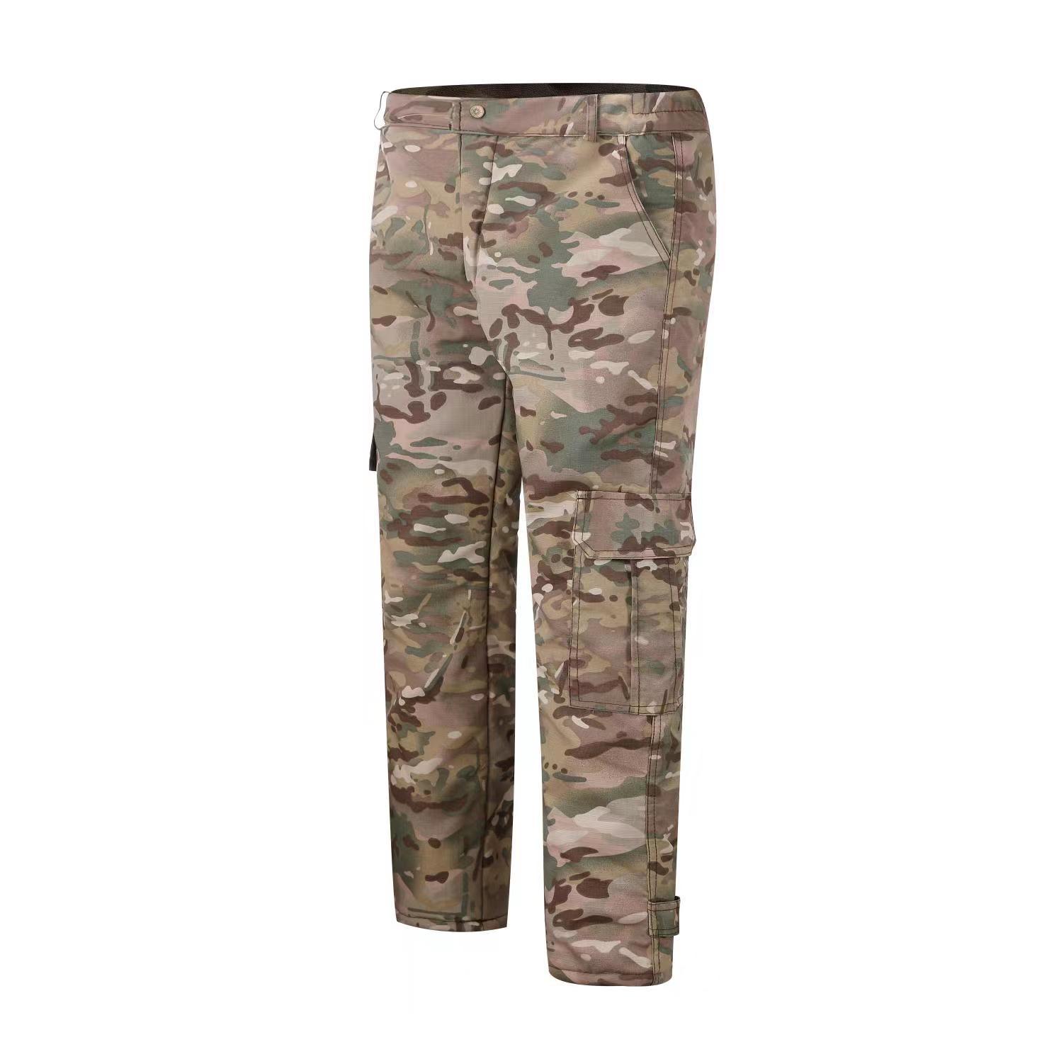 Men's winter cotton pants, waterproof, thickened, lined, warm, cold storage wear-resistant, loose, protective cold and frost work pants