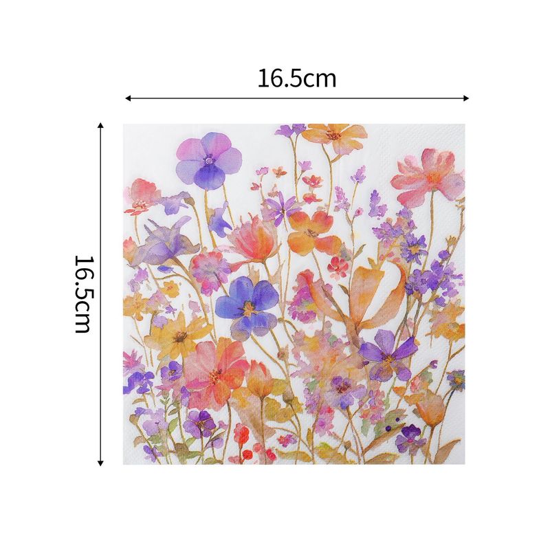 国境を越えたプリント白菊の花使い捨てペーパータオルホテルパーティー洋食レストランナプキンホリデーパーティーナプキン|undefined