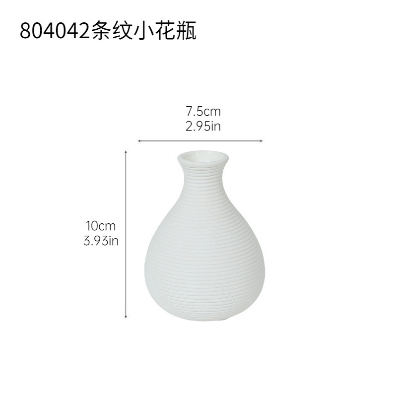 Jarrón pequeño a rayas 804042