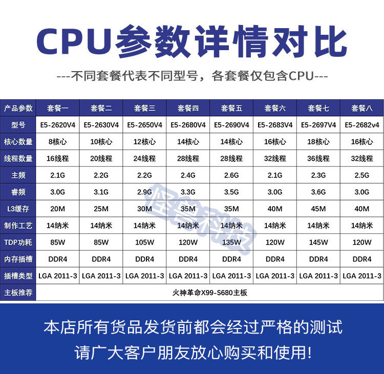 E5-2680V4 2620 2660 2650 2690 2683 2686 2682V4CPU2666 2696V3