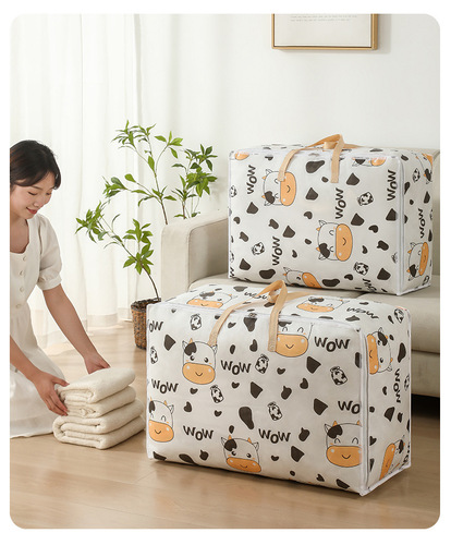 Factory wholesale quilt storage cotton blanket clothes bag kindergarten organizing Japanese-style moving bedroom quilt bag