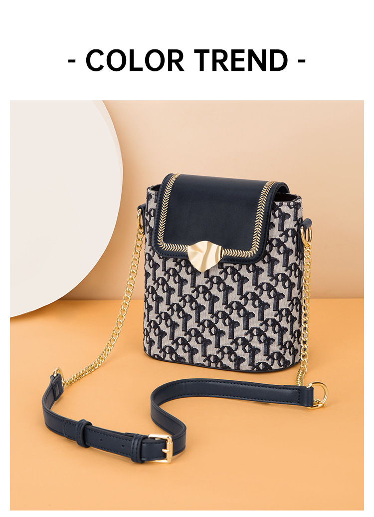 Borsa a tracolla donna grande borsa a secchiello con catena_voghion.com