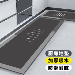 珪藻土キッチンフロアマットは滑り止め、耐油、汚れ防止、拭ける、洗える、特殊フットマット、吸水性、吸油性、洗浄不要のフットマットです。