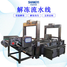 冷冻扇贝肉快速解冻设备冻品牡蛎解冻线海鲜冻盘连续式化冻机