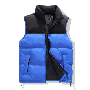 M-8Xl Men's Large Size Vest Winter Korean Fashion Casual Top Color Matching Couple Warm Waistoutwear Men's Jacket
