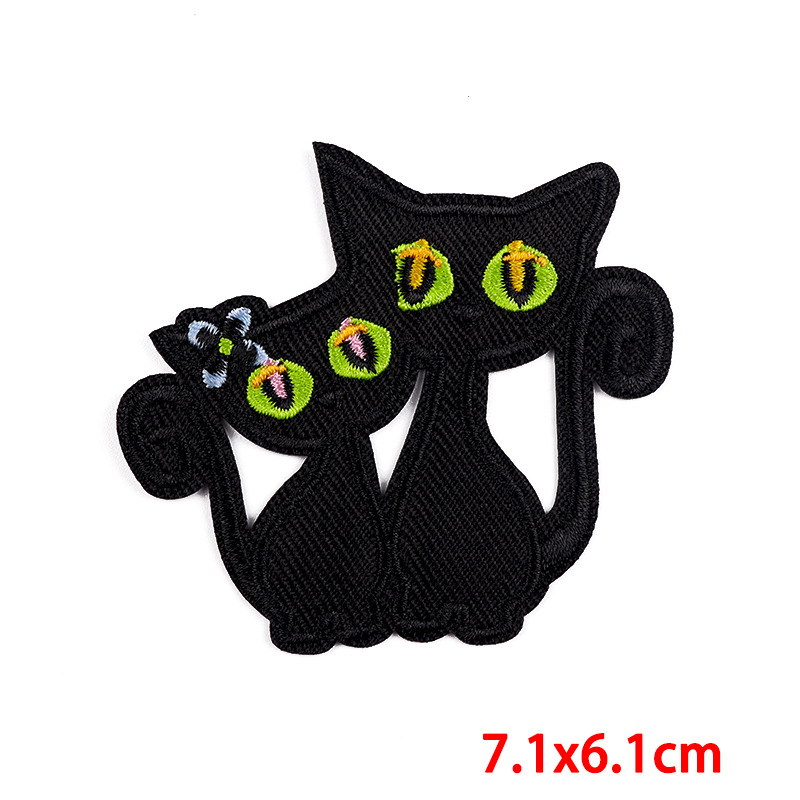 9g Weight Cloth Sticker Event & Party Supplies Clothing Sticker Patches Classification Cartoon, Letter, Cat Pattern Cute Style Cute Cartoon Letter Cat Clothing Sticker Patches Cloth Sticker 2