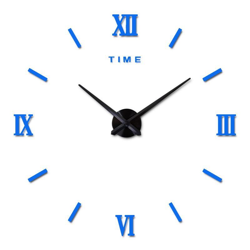 Reloj de pared de espejo de acrílico 3D DIY, reloj europeo creativo de moda, reloj de pared para decoración del hogar, venta directa de fábrica