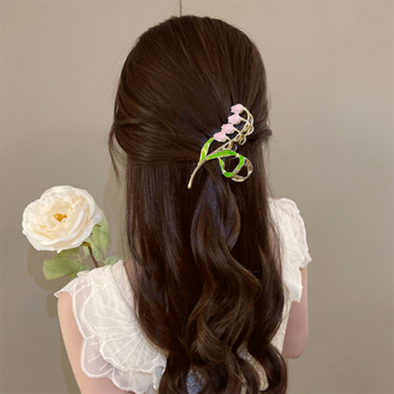 Sweet Flower Metal Hair Claws 1 Piece display picture 3