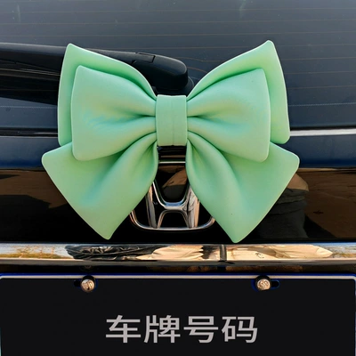 Electric Car Pendants, Tail | Car ornaments - fruit-green-oversized-bow-with-snap-buckle