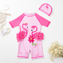 水泡仔儿童泳衣2025夏季女童游泳泡温泉防晒泳装韩版卡通婴童