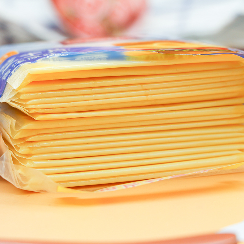 【18 packs/box】Baker's Unsalted American Cheese Slices 300g (18 slices per pack) Baking Ingredients Food Service Cheese Slices