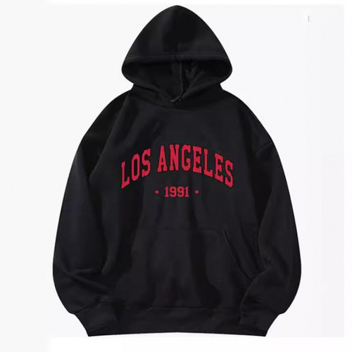 New Style Hooded Sweatshirt for Cross-border Trade, European and American Women's Fashion, Loose Fit Sweatshirt for Men with Custom Print, Sporty Sweatshirt