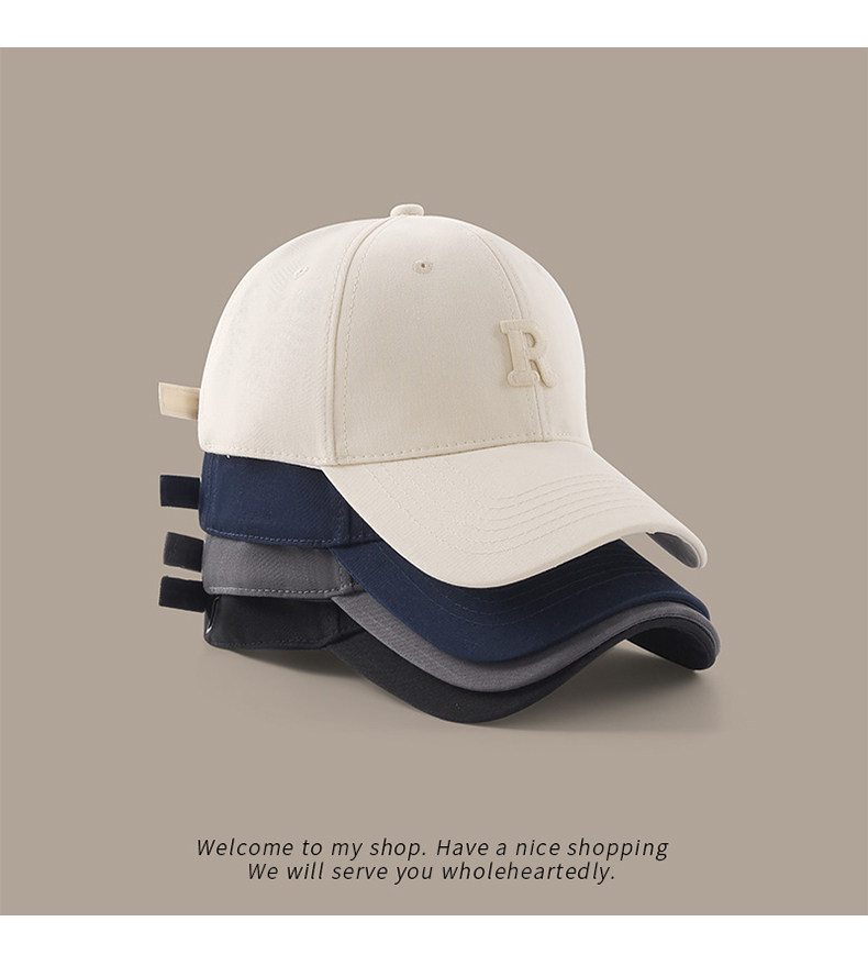 Fabrik-Direktversand Baseballkappe mit Buchstaben-Stickerei, großer Kopfumfang, Unisex, breite Krempe, lässige Ente-Schirmmütze, universell einsetzbar, Sonnenschutzmütze