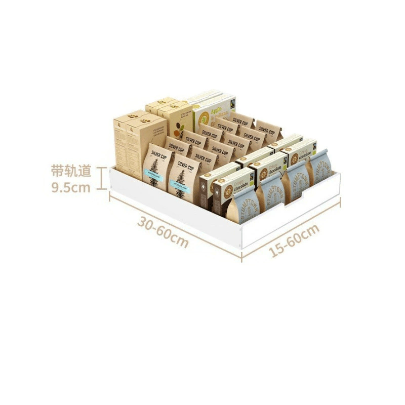 Ultra-thin Drawer Kitchen Cabinet with Pull-Out Spice Baskets for Deep Narrow Storage Organizer