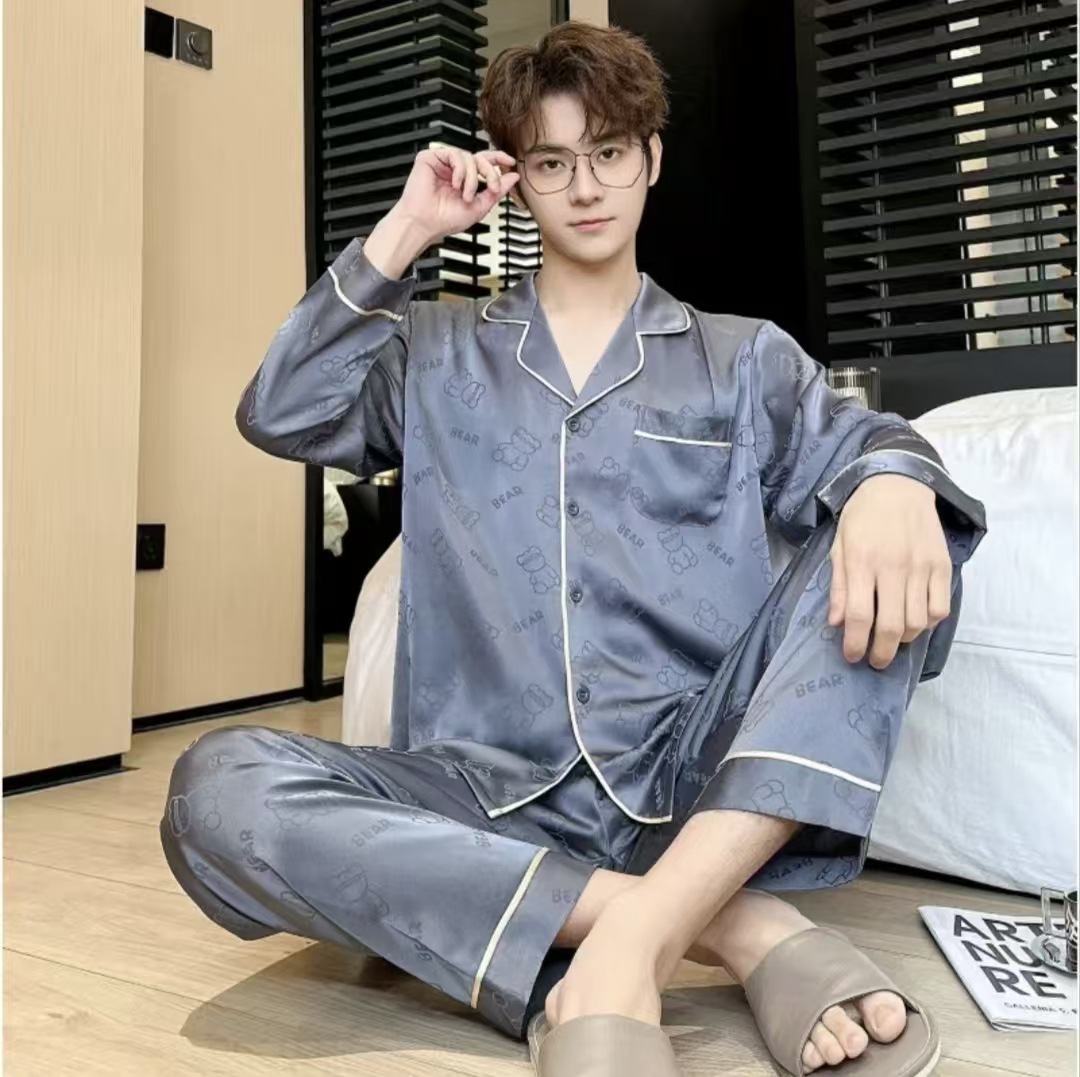 다크 그레이 긴소매 바지