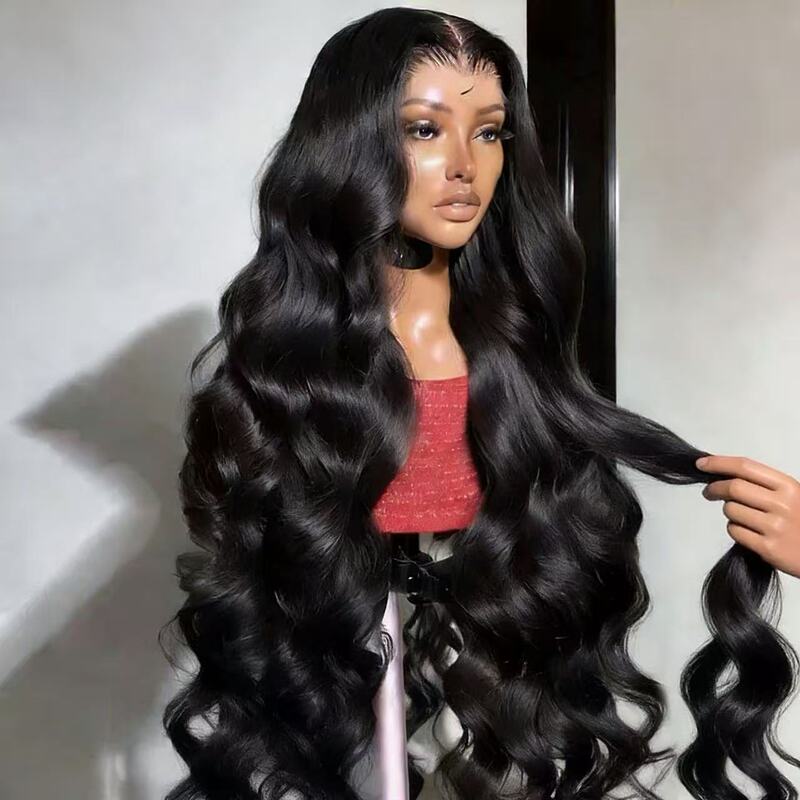 13*4 Cross-Border Wig African Black Long Curly Hair Fashion European and American Style for Women Natural Realistic Synthetic Fiber Full Wig 13*4 Cross-Border Wig African Black Long Curly Hair Fashion European and American Style for Women Natural Realistic Synthetic Fiber Full Wig