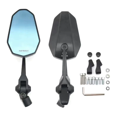 Aos9 Rearview Mirror for Chinese Electric Motorcycles, Uy Convex Universal Aos9 Modified Reflector (Motorcycle rearview mirror) - blue-glass-s9