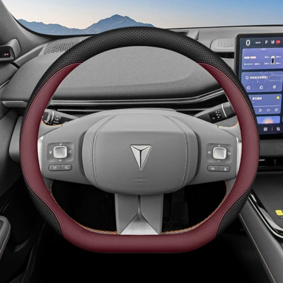 Changan Deep Blue S05 Steering: Steering wheel cover - burgundy-set-type-ultra-thin-model-default
