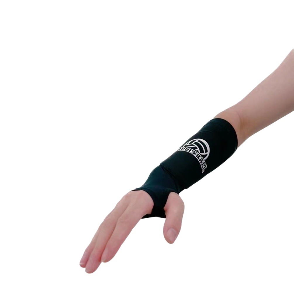 Summer men's and women's volleyball arm guard wrist basketball tennis training anti-collision pressure breathable cover finger lengthened sports elbow guard