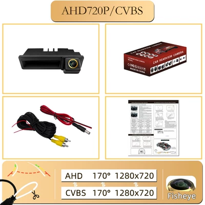 Suitable for Audi A6L Vehicle camera - ahd720pcvbs-dynamic-trajectory-switching-golden-fisheye-wide-angle