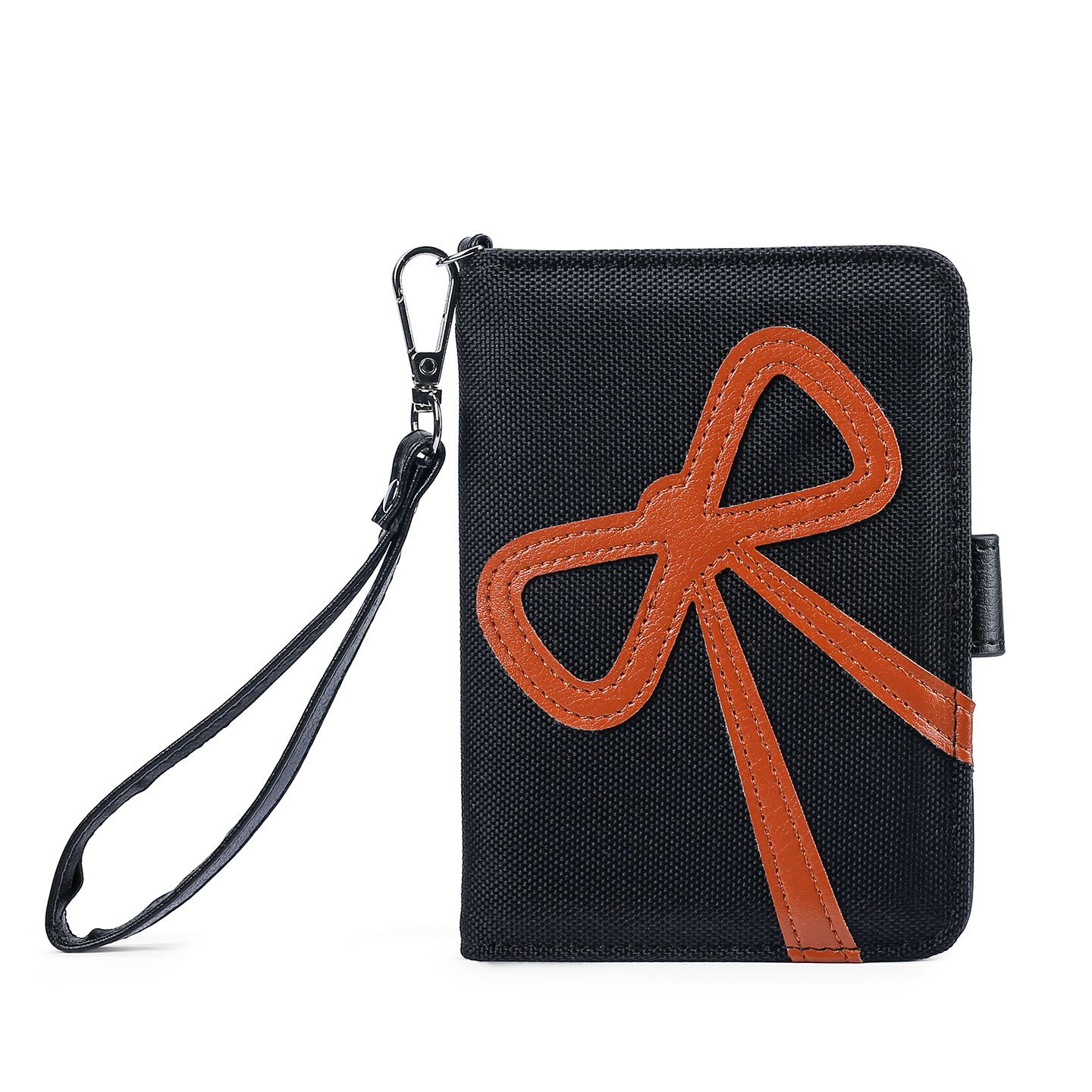 Corazón rosa de niña arco corteza pasaporte clipins tarjeta bancaria de alto valor pasaporte certificado de almacenamiento cubierta