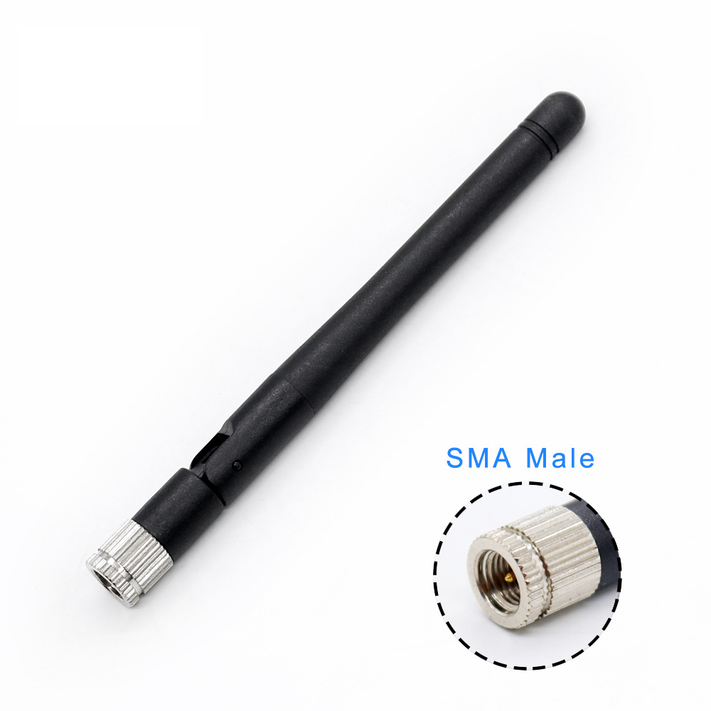 2.4G胶棒天线 图传增益天线 可折弯天线 SMA接头 全向天线