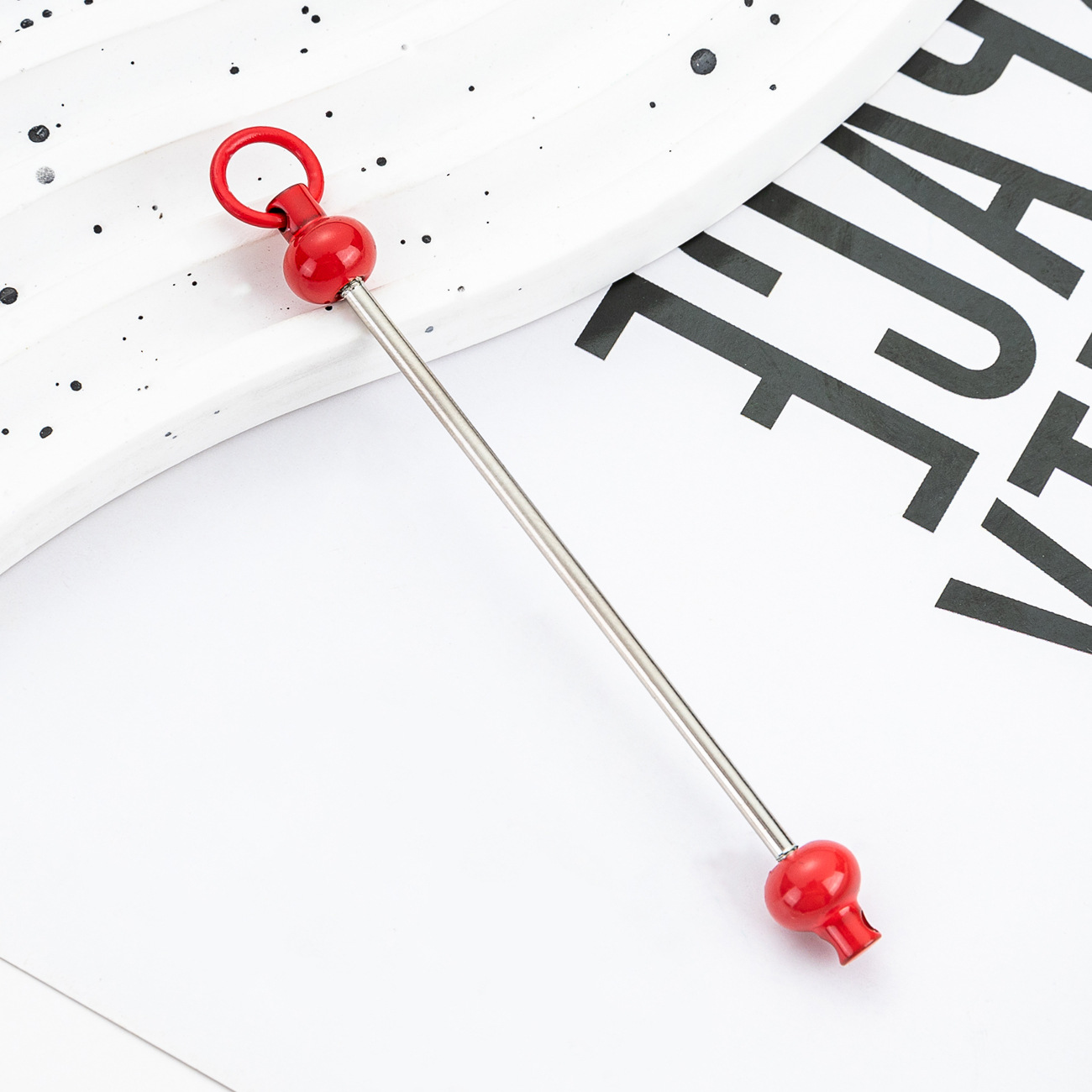 Nuevo DIY de cuentas hechas a mano bastón de cuentas creativo llavero de cuentas accesorios colgante cremallera decoración de cuentas