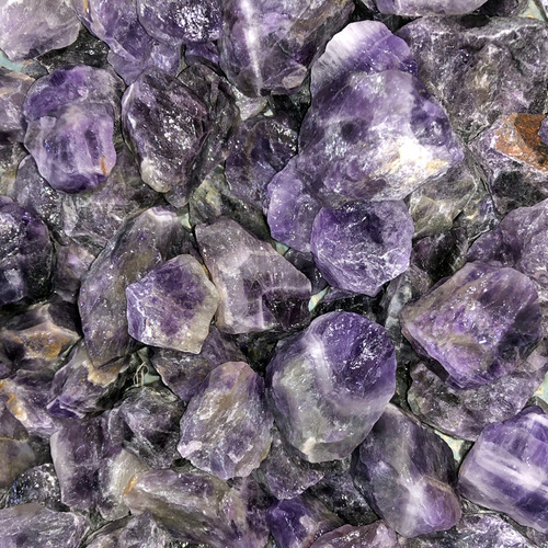 Natural white crystal gravel diffuser stone natural amethyst rough stone large particle fireless aroma stone crafts ornaments