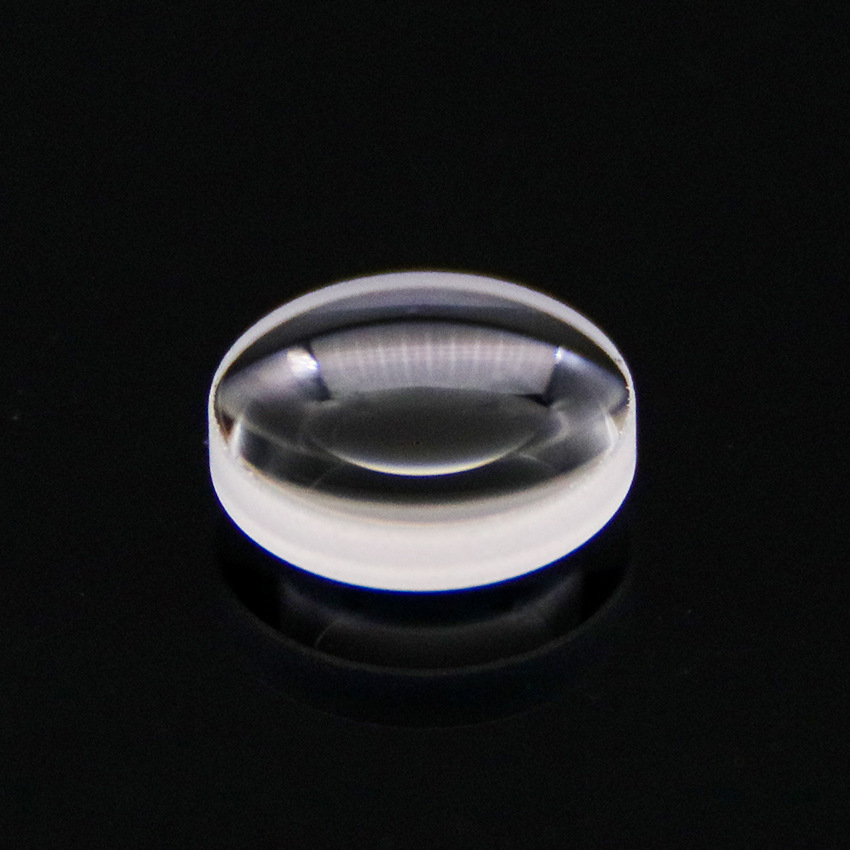 光学玻璃工作距离8.95mm直径7mm焦距8.0mm材质D-ZK3的非球面透镜