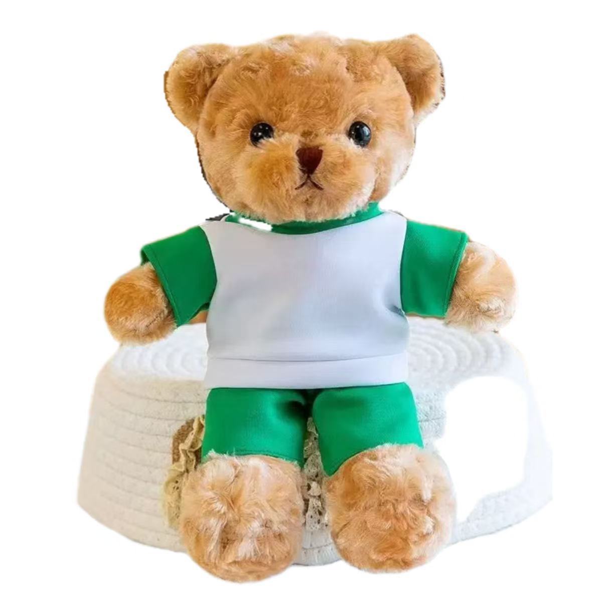 Graduado al por mayor oso muñeca uniformes escolares juguetes de peluche oso regalos de muñecas de peluche impresa logotipo escolar