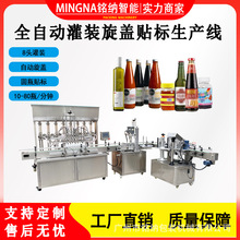 全自动洗护液多头灌装生产线膏体液体灌装生产设备自动旋盖贴标机