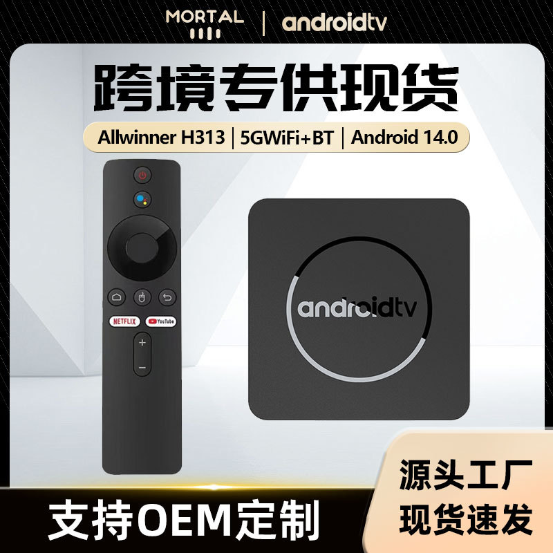 AndroidTV Q1 Network TV Set Top Box Quan Zhi H313 Android 10 Dual WIFI Bluetooth TVBOX