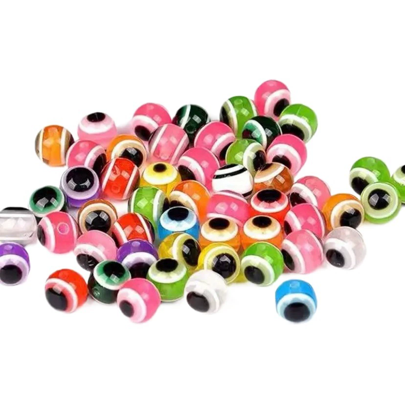 Смола Круглые бусины для глаз дьявольский глаз кукурузная полоса Luya рыбий глаз бусины DIY ювелирные бусины аксессуары