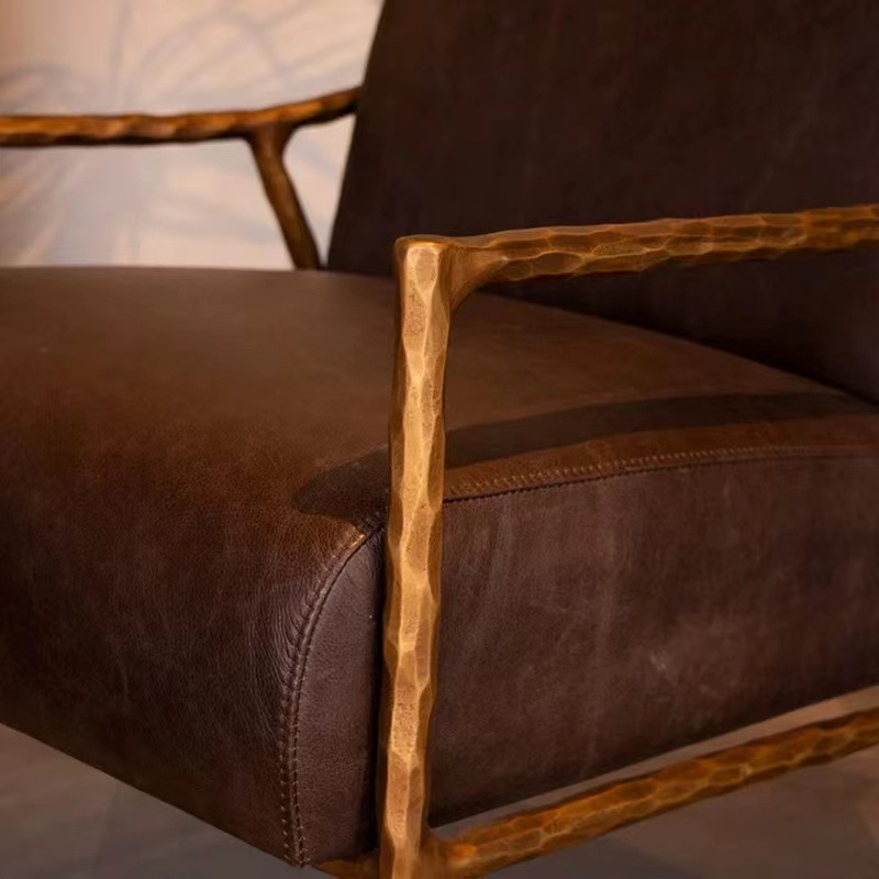 Silla de ocio retro estilo medieval forjado sofá de hierro forjado sala de estar dormitorio muebles personales silla de estudio