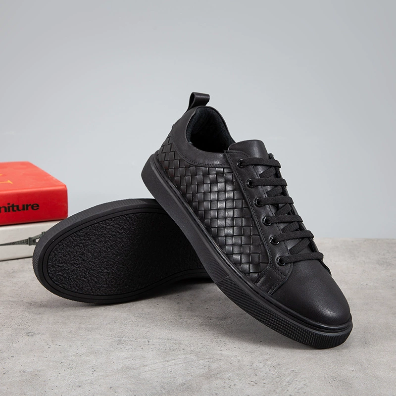 Новая мужская повседневная обувь Joker ручной работы из воловьей кожи, низкая Мягкая дышащая повседневная обувь, поколение волос