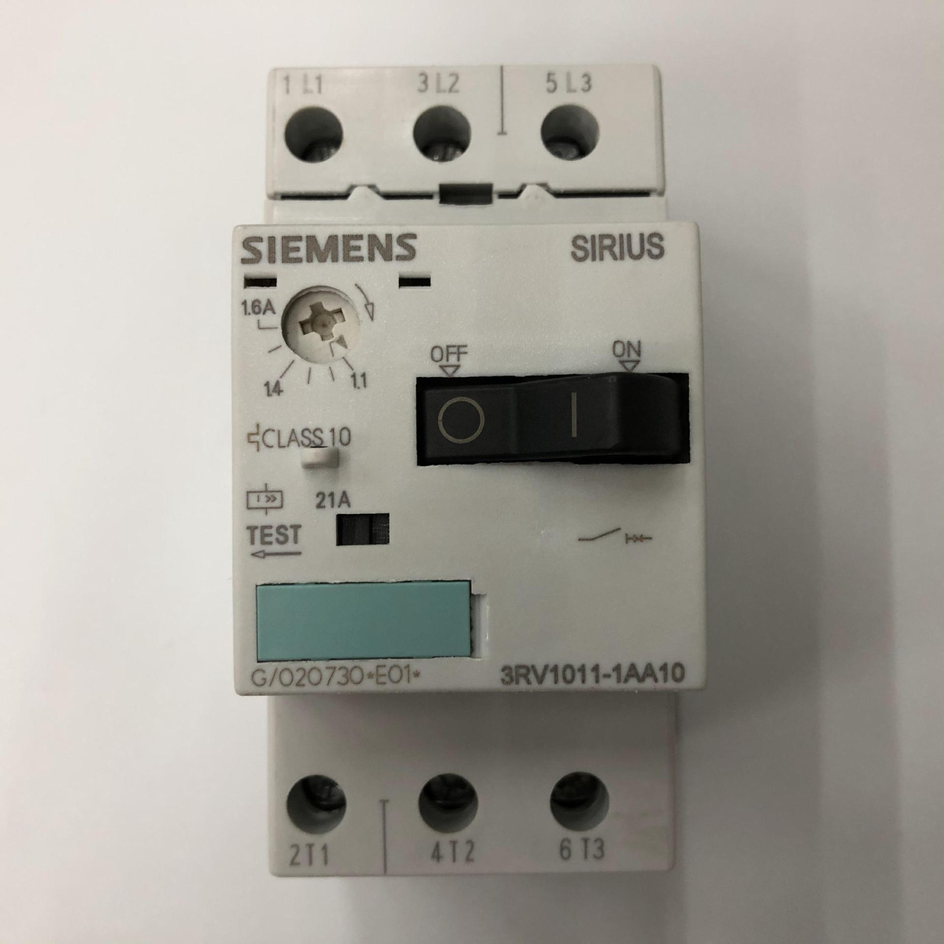 原装正品3RV1011-1AA10 1.1-1.6A西门子电动机保护空气开关断路器