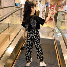 女童夏装套装2022新款时髦儿童洋气女孩夏季运动中大童两件套