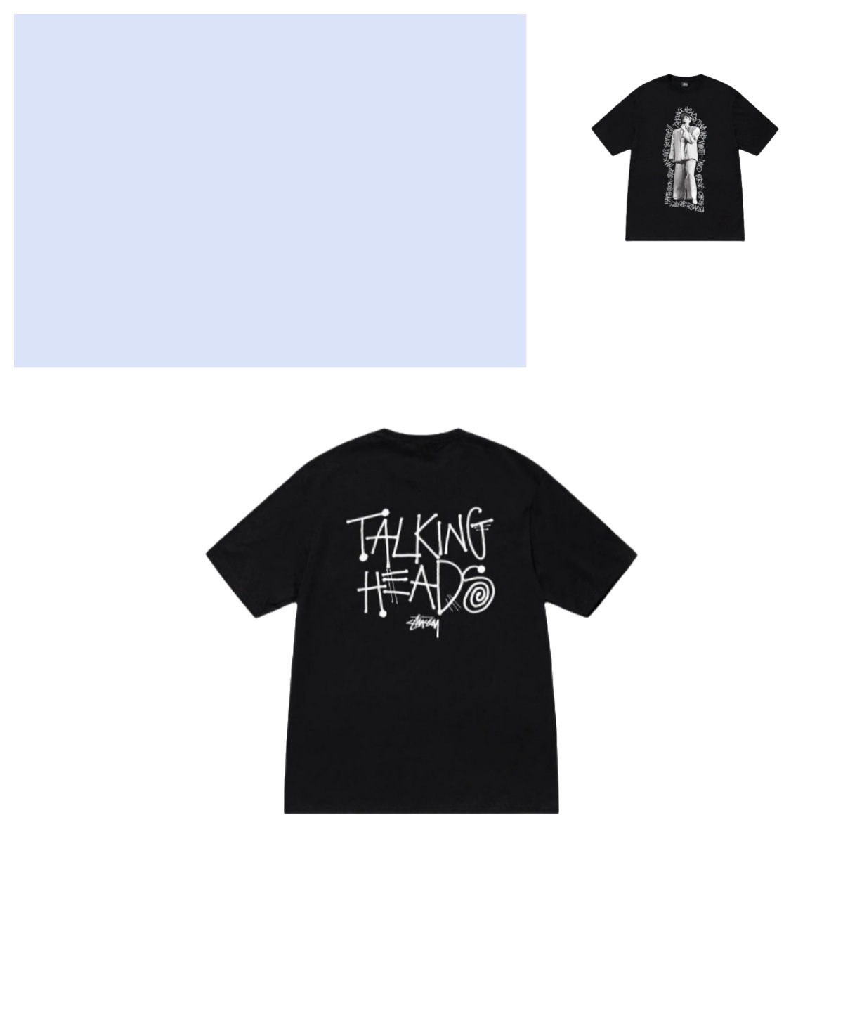 Stussy Talking Heads T-shirt Black