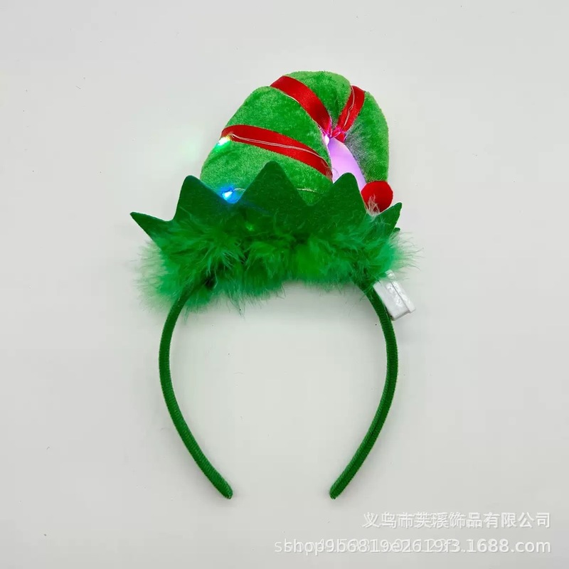 クロスボーダークリスマススノーフレーク帽子ヘッドバンド女性のホリデーパーティー子供かわいいサンタクロースの頭飾り鹿の角ヘッドバンド|undefined