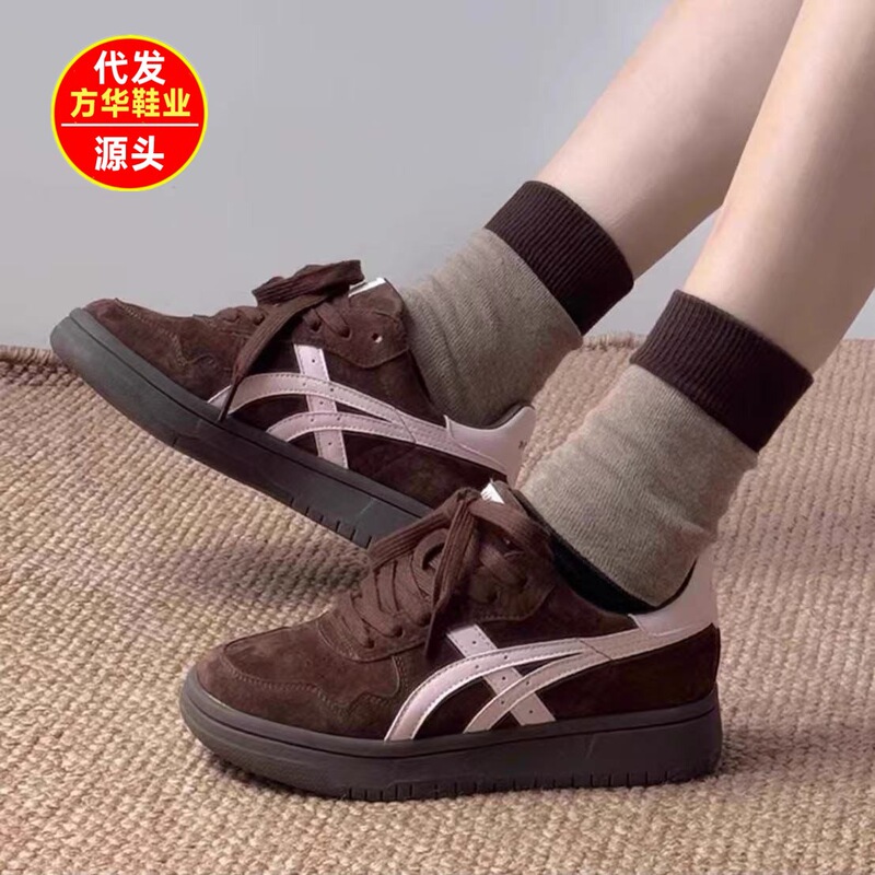 American Niche Retro Gray Moral Training Shoes for Women 2025 Summer New Thick-Soled Popular Sports and Leisure Sneakers